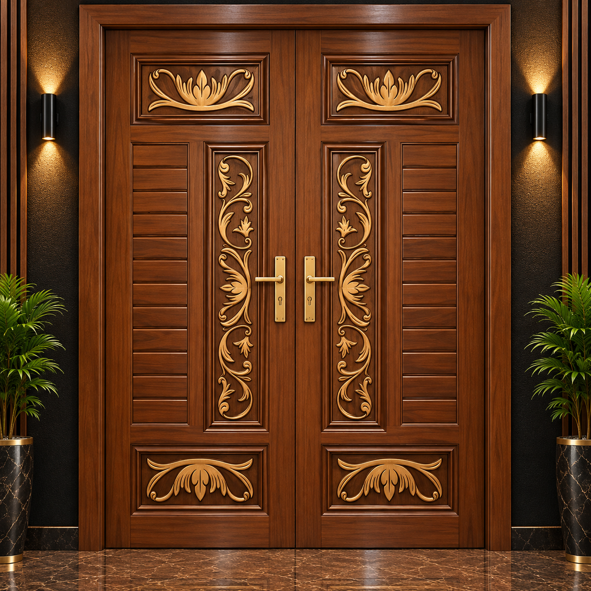 Fiber Double Doors